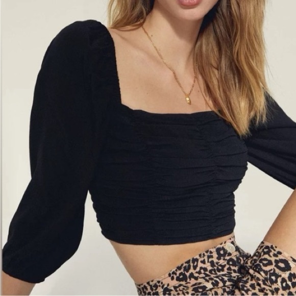 Wilfred Tops - Aritzia Wilfred Lolita Blouse in Black